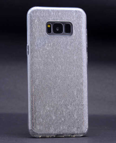 Galaxy S8 Plus Kılıf Zore Shining Silikon Gümüş