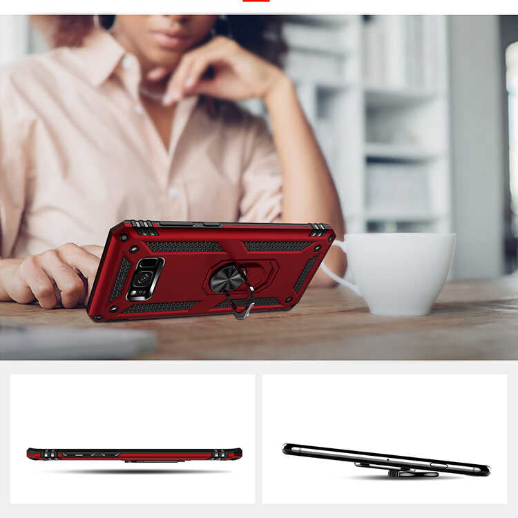 Galaxy S8 Plus Kılıf Zore Vega Kapak Gri