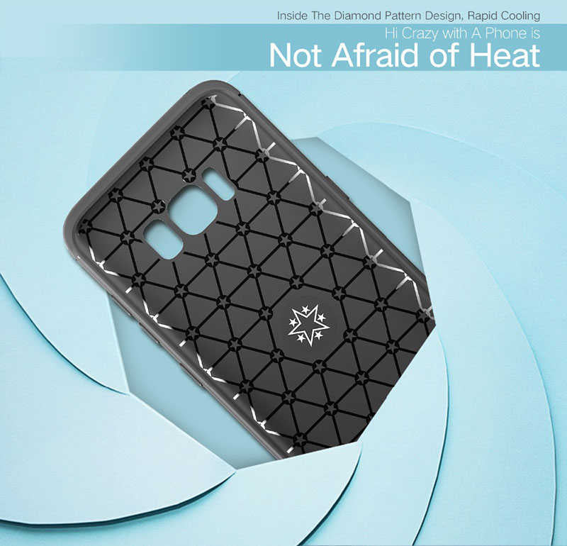 Galaxy S8 Plus Kılıf Zore Ravel Silikon Kapak Siyah-Mavi