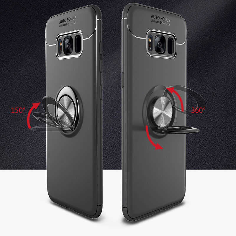 Galaxy S8 Plus Kılıf Zore Ravel Silikon Kapak Siyah