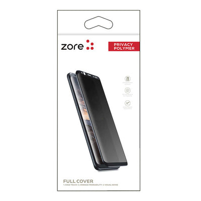 Galaxy S8 Zore Privacy Polymer Nano Ekran Koruyucu Siyah
