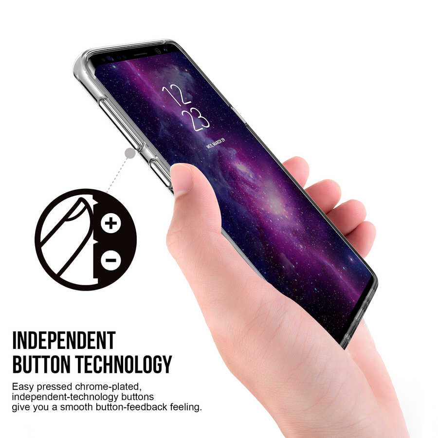 Galaxy S9 Kılıf Zore Gard Silikon Renksiz