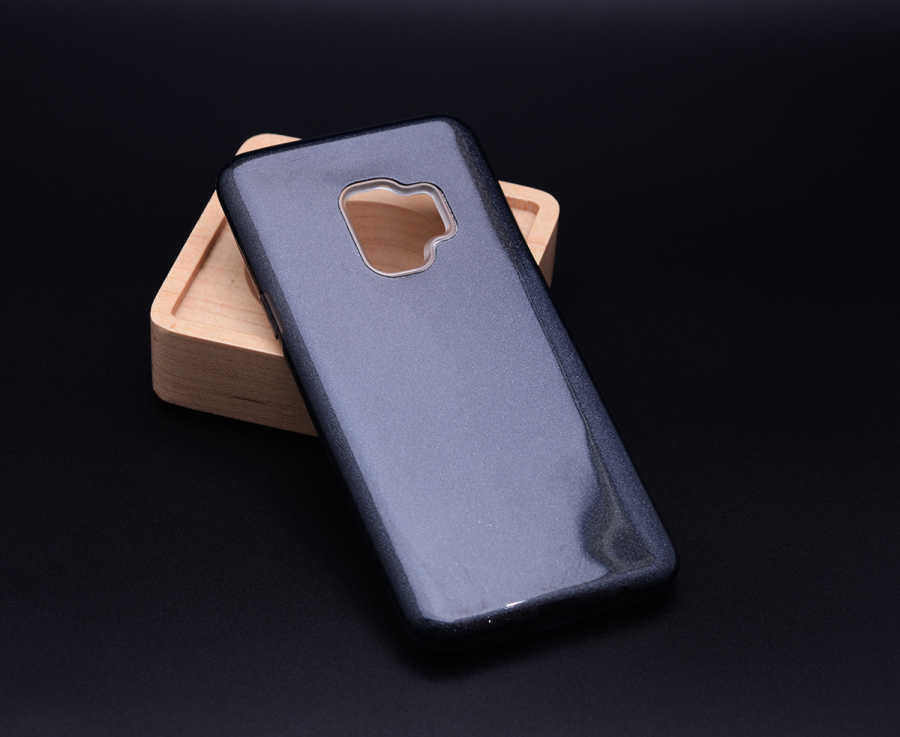 Galaxy S9 Kılıf Zore Shining Silikon Mavi