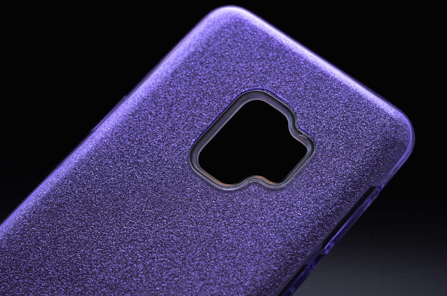 Galaxy S9 Kılıf Zore Shining Silikon Rose Gold