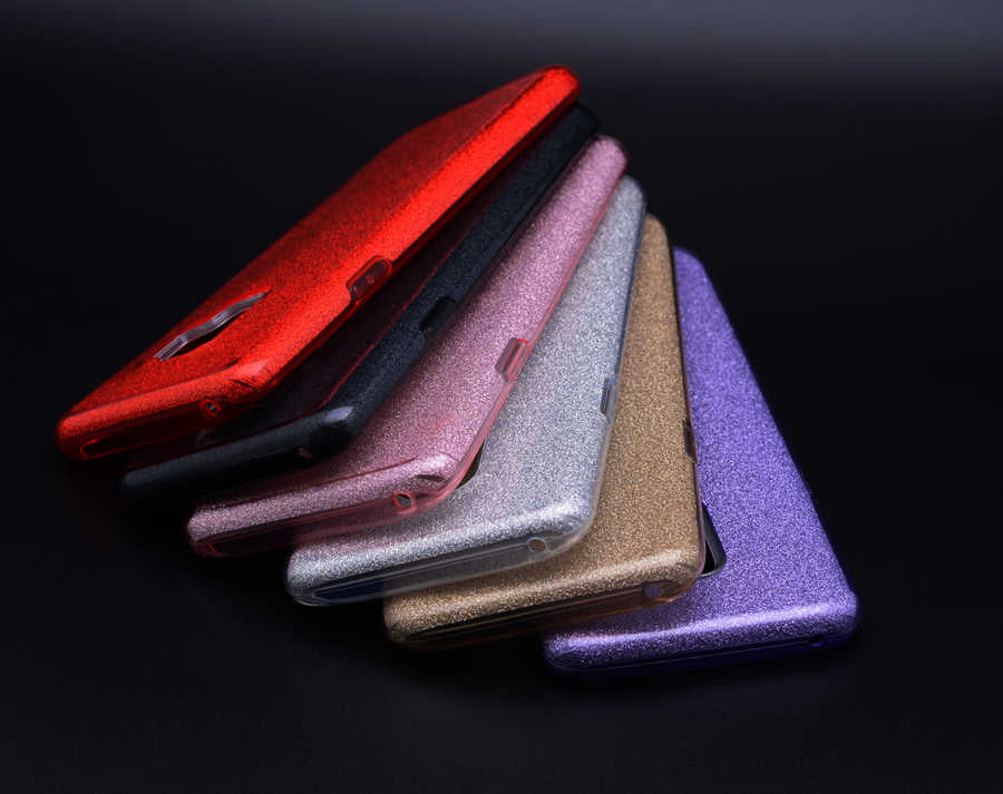 Galaxy S9 Kılıf Zore Shining Silikon Gold