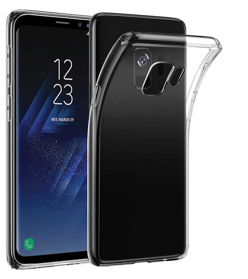 Galaxy S9 Plus Kılıf Zore İmax Silikon Kamera Korumalı Füme