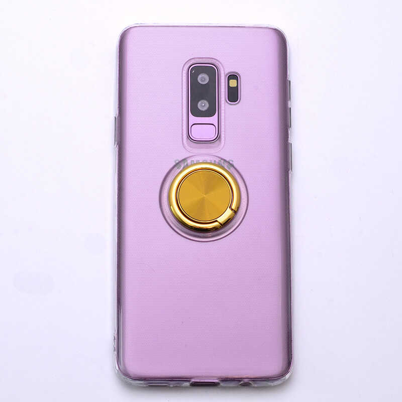 Galaxy S9 Plus Kılıf Zore Les Silikon Gold