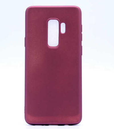 Galaxy S9 Plus Kılıf Zore Premier Silikon Kapak Mürdüm
