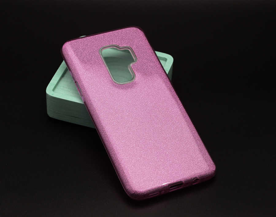 Galaxy S9 Plus Kılıf Zore Shining Silikon Rose Gold
