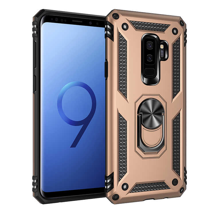 Galaxy S9 Plus Kılıf Zore Vega Kapak Gold