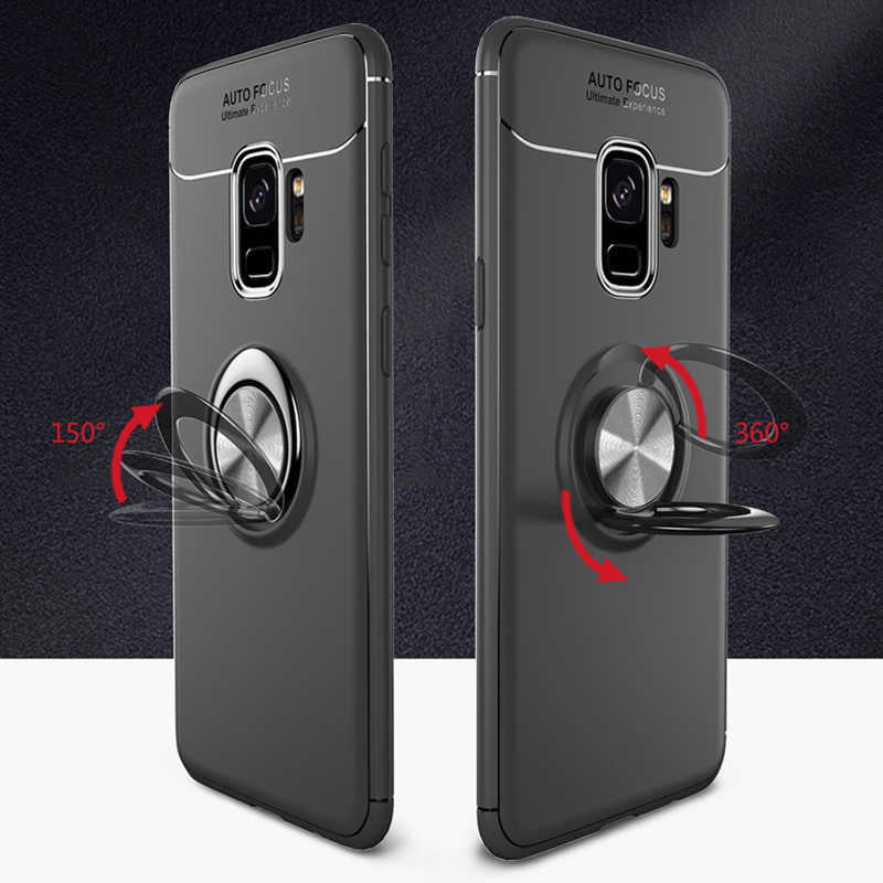 Galaxy S9 Plus Kılıf Zore Ravel Silikon Kapak Siyah-Rose Gold