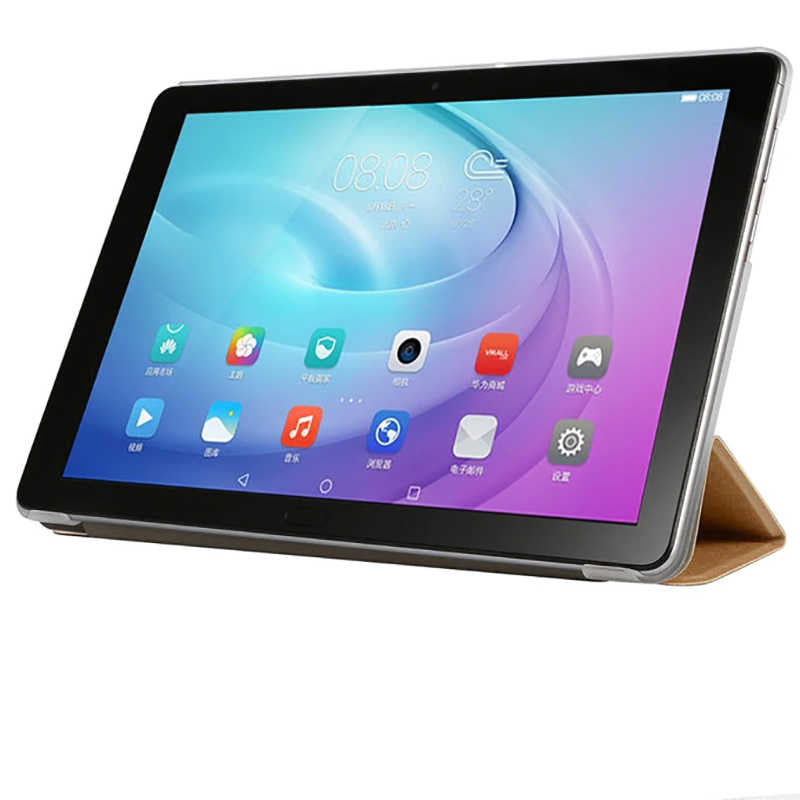 Galaxy T720 Tab S5E Zore Smart Cover Standlı 1-1 Kılıf Kırmızı