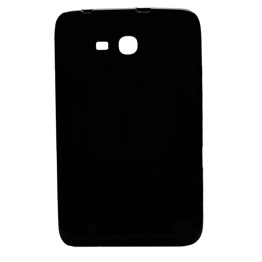 Galaxy Tab 3 Lite 7.0 T110 Kılıf Zore Tablet Süper Silikon Kapak Siyah