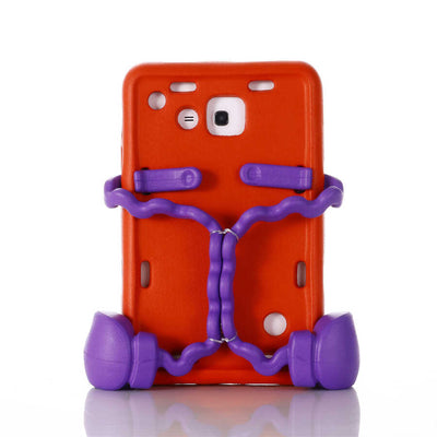 Galaxy Tab 3 Lite 7.0 T110 Zore Eva Boxer Tablet Silikon Kırmızı