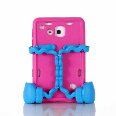 Galaxy Tab 3 Lite 7.0 T110 Zore Eva Boxer Tablet Silikon Pembe Koyu