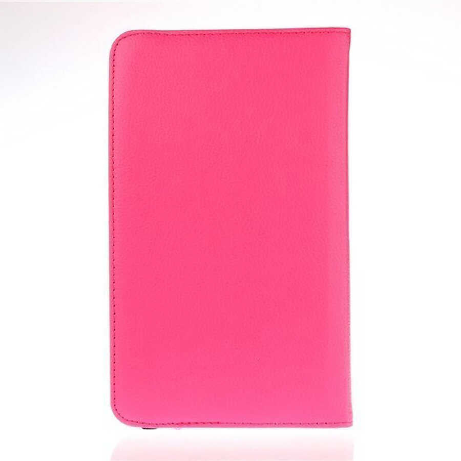 Galaxy Tab 4 8.0 T330 Zore Dönebilen Standlı Kılıf Pembe