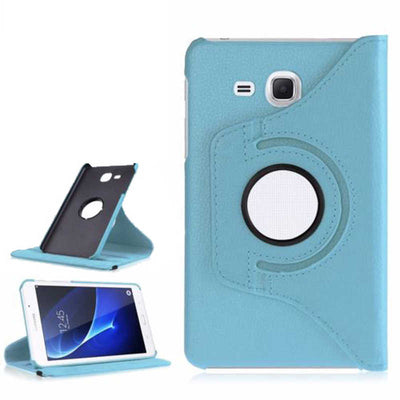 Galaxy Tab 4 T280 Zore Dönebilen Standlı Kılıf Kırmızı