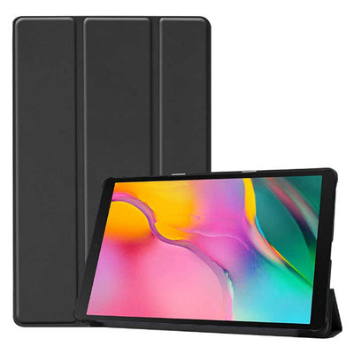 Galaxy Tab A 10.1 (2019) T510 Zore Smart Cover Standlı 1-1 Kılıf Siyah