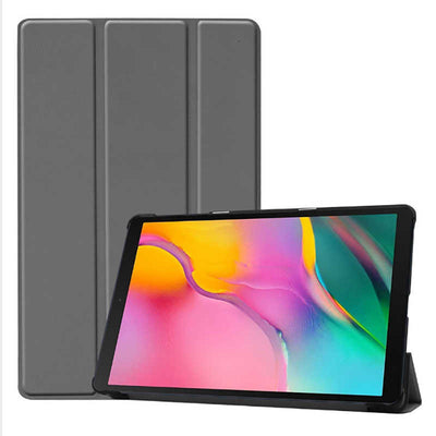 Galaxy Tab A 10.1 (2019) T510 Zore Smart Cover Standlı 1-1 Kılıf Gri