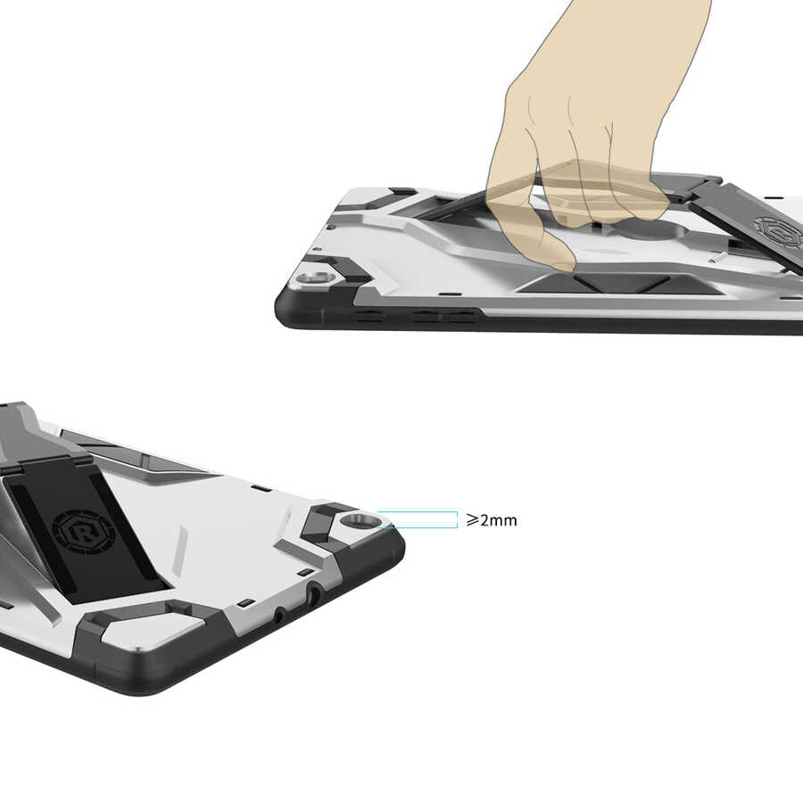 Galaxy Tab A 10.1 (2019) T510 Zore Defens Tablet Silikon Siyah