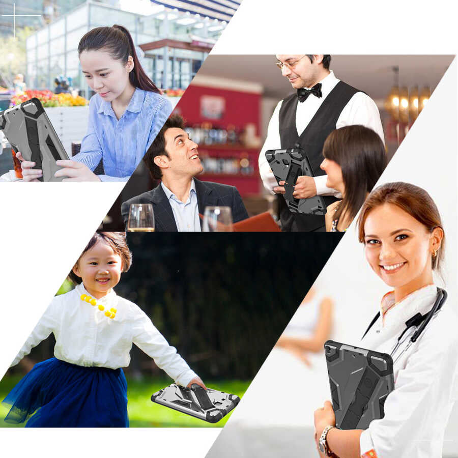 Galaxy Tab A 10.1 (2019) T510 Zore Defens Tablet Silikon Siyah