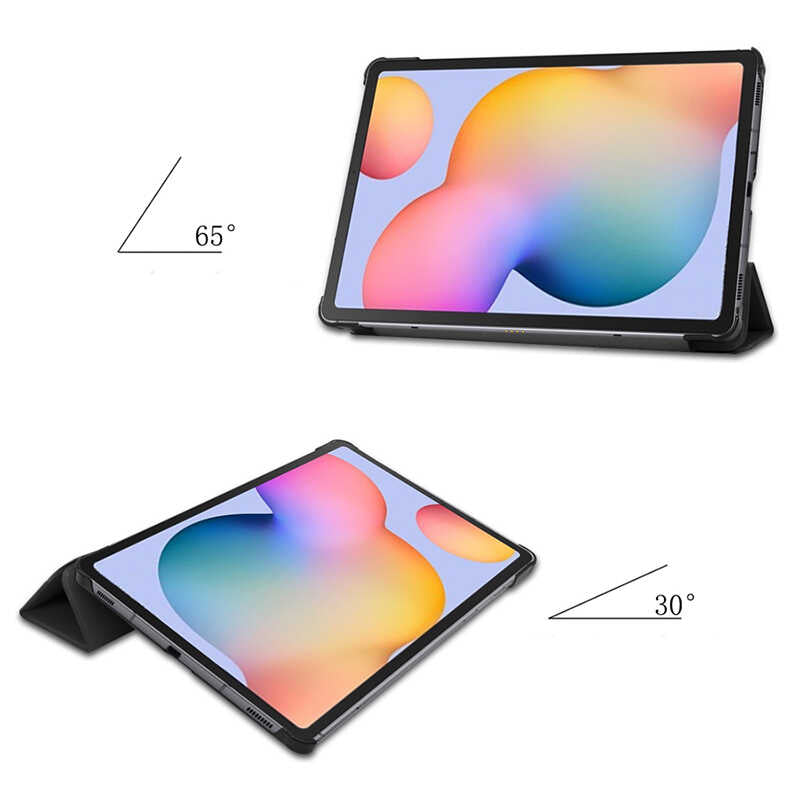 Galaxy Tab A T580 10.1 Zore Smart Cover Standlı 1-1 Kılıf Mor
