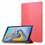 Galaxy Tab A T590 Zore Smart Cover Standlı 1-1 Kılıf Kırmızı