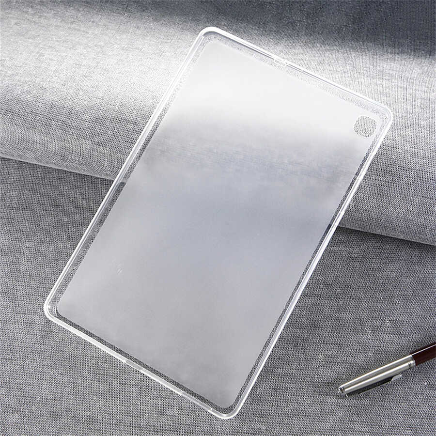 Galaxy Tab A7 10.4 T500 2020 Kılıf Zore Tablet Süper Silikon Kapak Renksiz