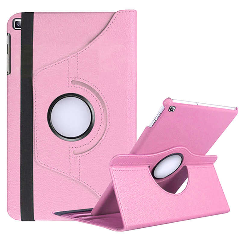 Galaxy Tab A7 10.4 T500 (2020) Zore Dönebilen Standlı Kılıf Pembe Açık