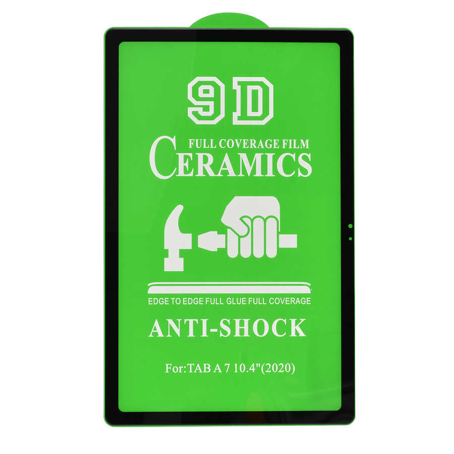 Galaxy Tab A7 10.4 T500 2020 Zore Tablet Seramik Ekran Koruyucu Siyah