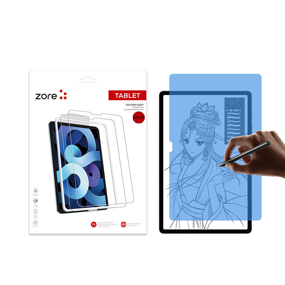Galaxy Tab A9 Plus Kağıt Hisli Mat Zore Paper-Like Ekran Koruyucu Renksiz