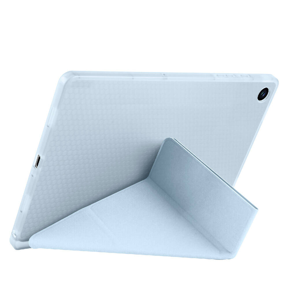 Galaxy Tab A9 Plus Kılıf Zore Tri Folding Kalem Bölmeli Standlı Kılıf Koyu Yeşil