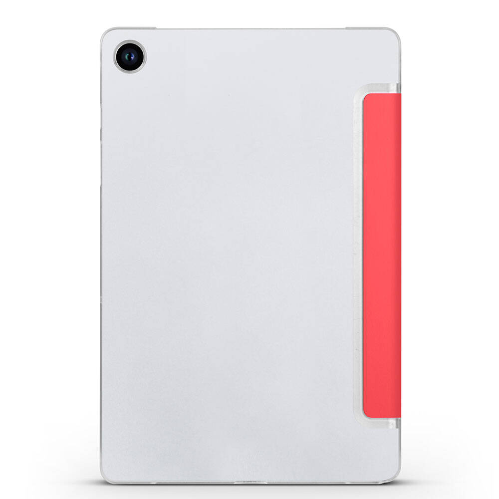 Galaxy Tab A9 Zore Smart Cover Standlı 1-1 Kılıf Kırmızı