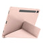 Galaxy Tab S10 FE Kılıf Zore Tri Folding Kalem Bölmeli Standlı Kılıf Gri