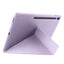 Galaxy Tab S10 FE Plus Kılıf Zore Tri Folding Kalem Bölmeli Standlı Kılıf Mor