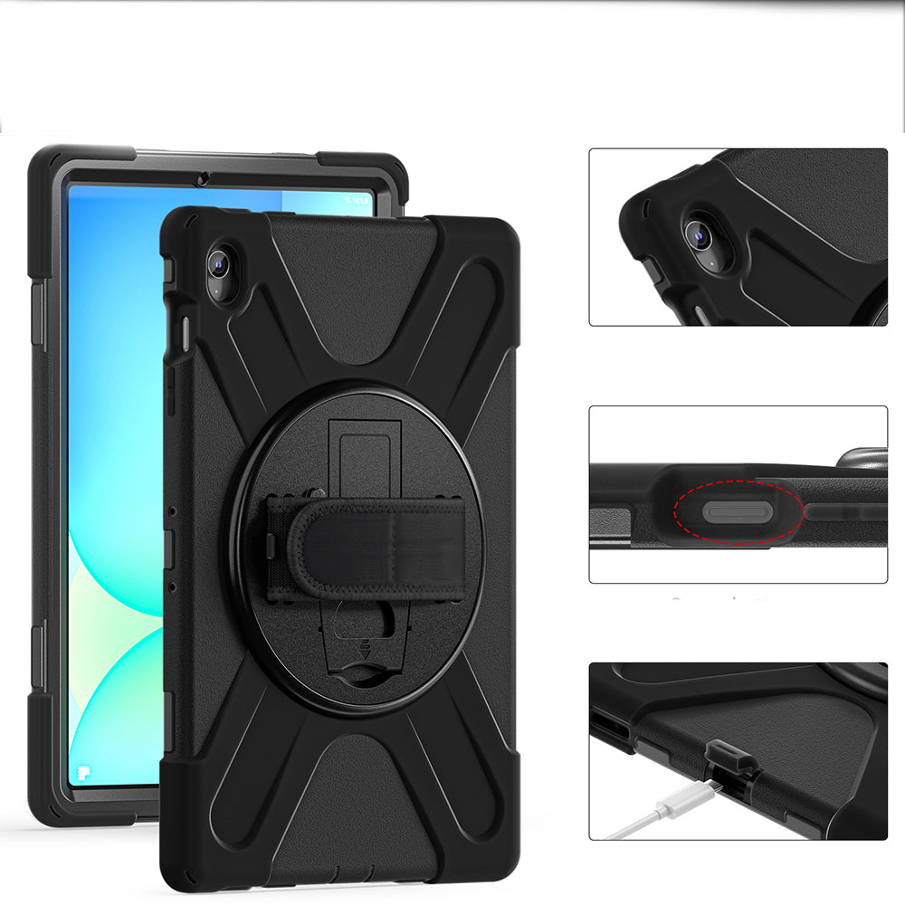 Galaxy Tab S10 FE Plus Zore Defender Tablet Silikon Siyah