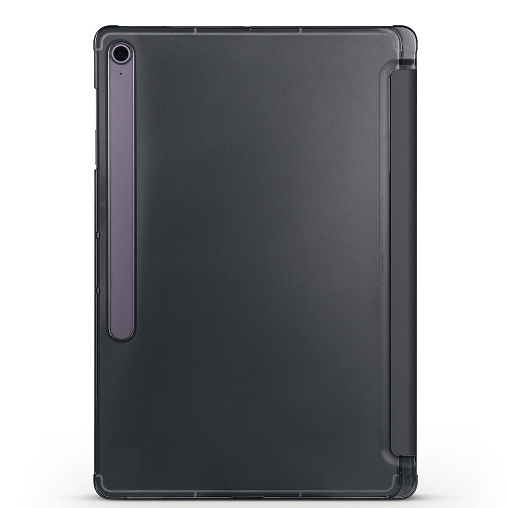Galaxy Tab S10 FE Plus Zore Smart Cover Kalem Bölmeli Standlı 1-1 Kılıf Lila