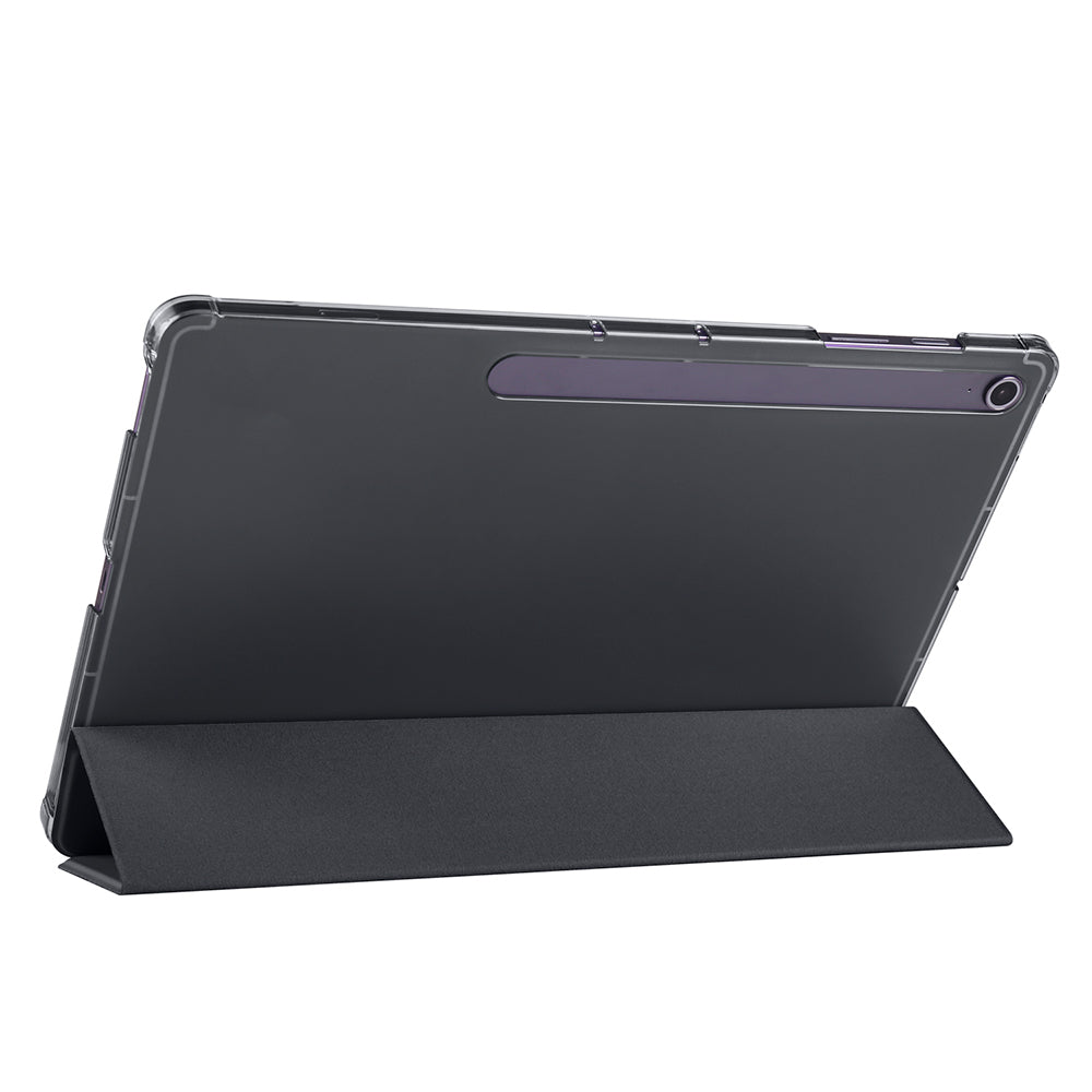 Galaxy Tab S10 FE Plus Zore Smart Cover Kalem Bölmeli Standlı 1-1 Kılıf Gold