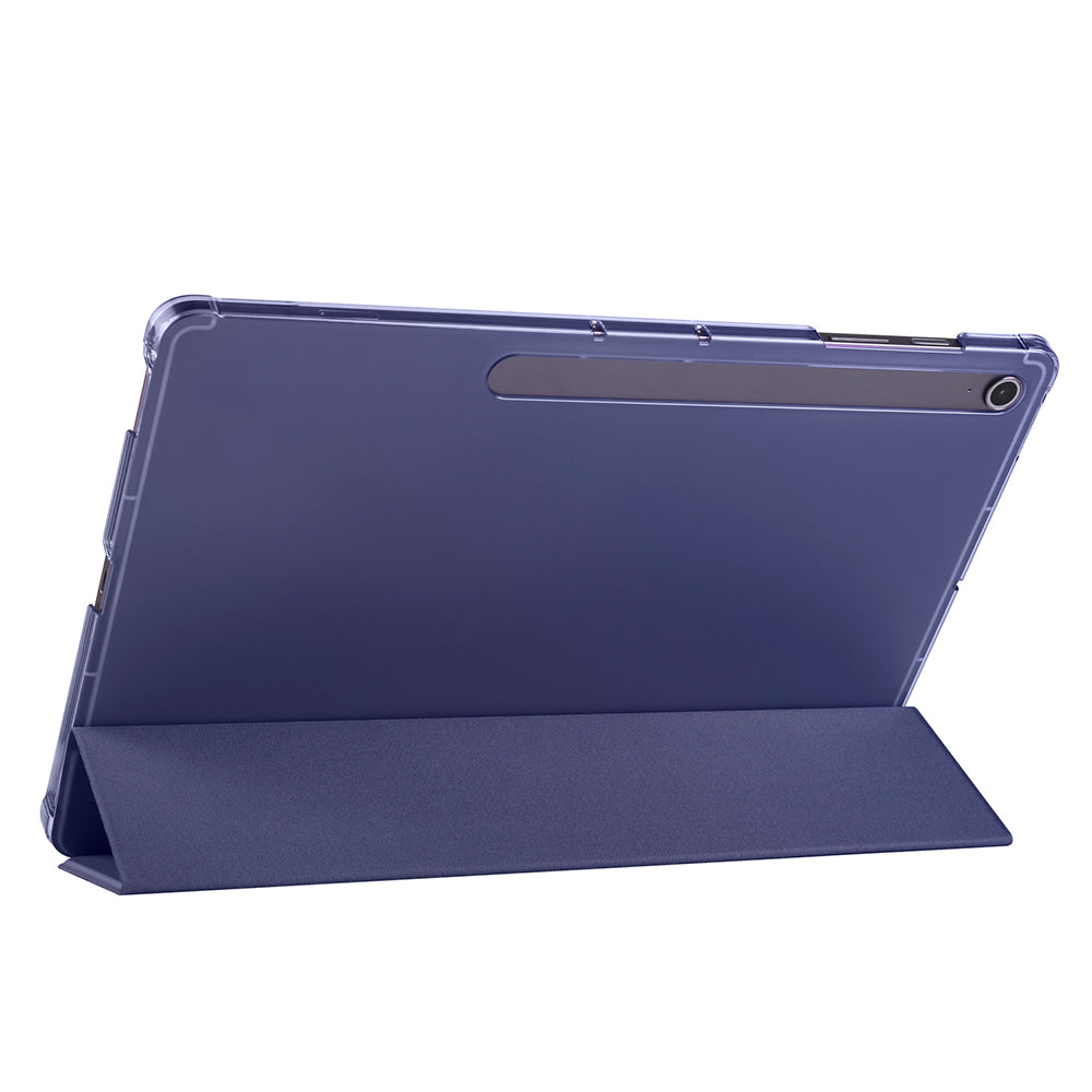 Galaxy Tab S10 FE Plus Zore Smart Cover Kalem Bölmeli Standlı 1-1 Kılıf Siyah