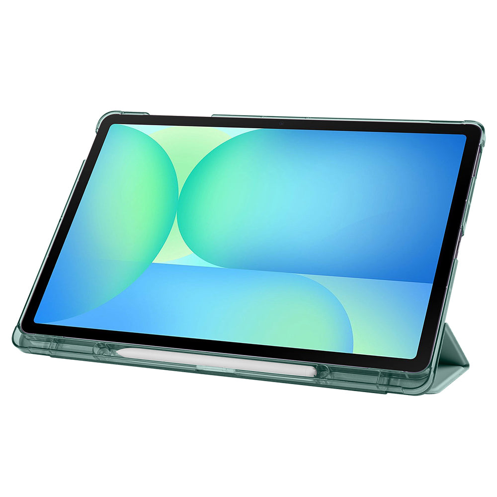 Galaxy Tab S10 FE Plus Zore Smart Cover Kalem Bölmeli Standlı 1-1 Kılıf Mor