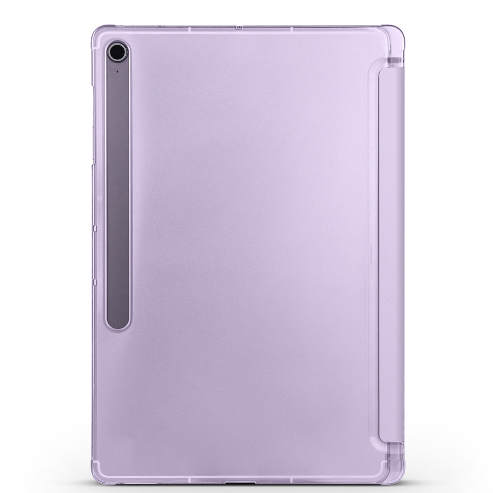 Galaxy Tab S10 FE Plus Zore Smart Cover Kalem Bölmeli Standlı 1-1 Kılıf Siyah