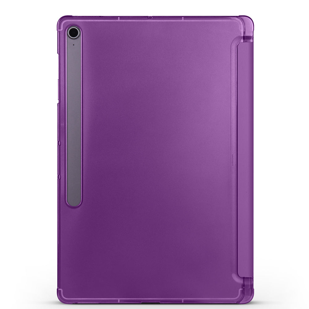 Galaxy Tab S10 FE Plus Zore Smart Cover Kalem Bölmeli Standlı 1-1 Kılıf Mavi