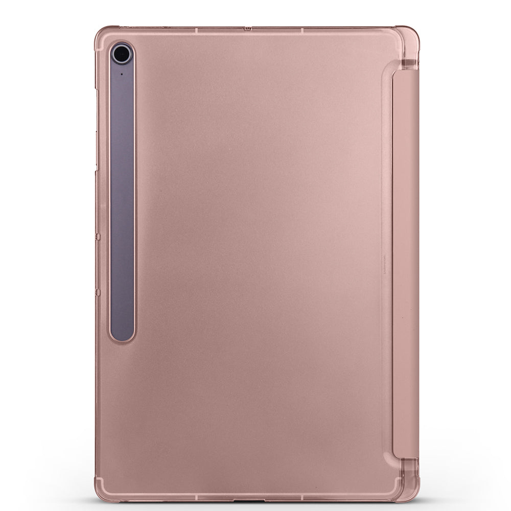 Galaxy Tab S10 FE Plus Zore Smart Cover Kalem Bölmeli Standlı 1-1 Kılıf Kırmızı