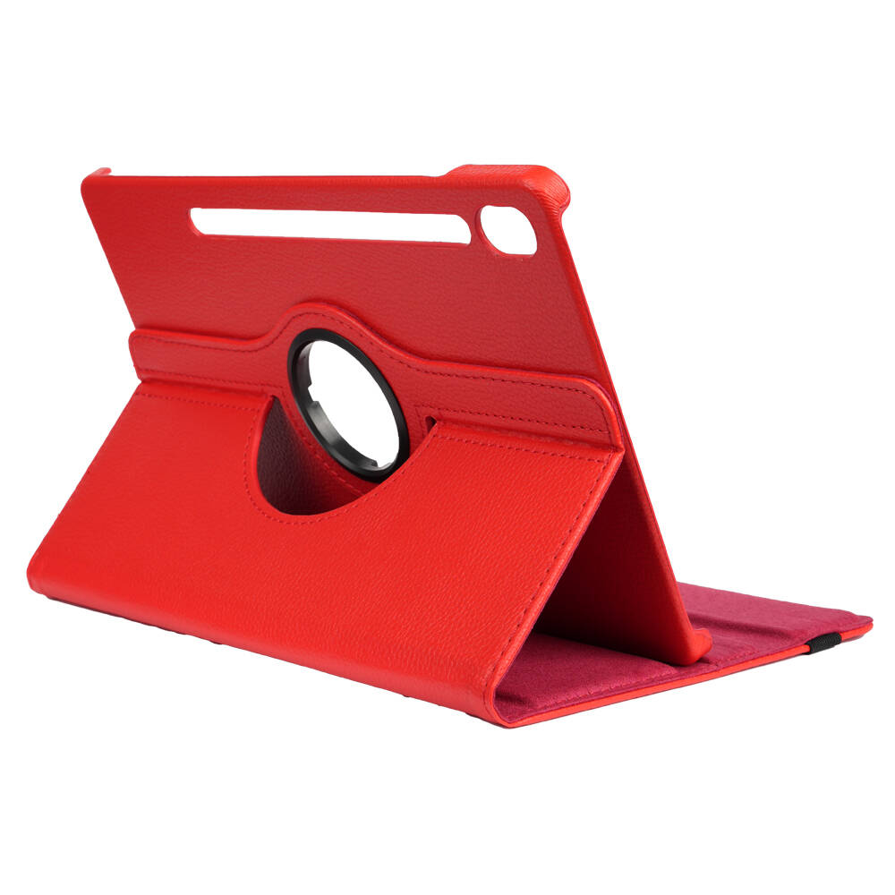 Galaxy Tab S10 FE Zore Dönebilen Standlı Kılıf Pembe Koyu