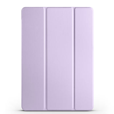 Galaxy Tab S10 FE Zore Smart Cover Kalem Bölmeli Standlı 1-1 Kılıf Lila