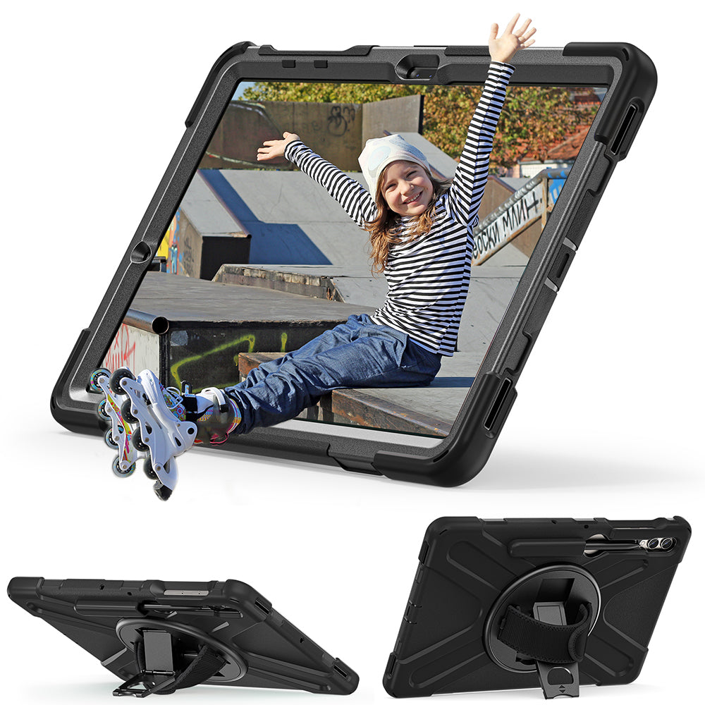 Galaxy Tab S10 Plus Zore Defender Tablet Silikon Siyah