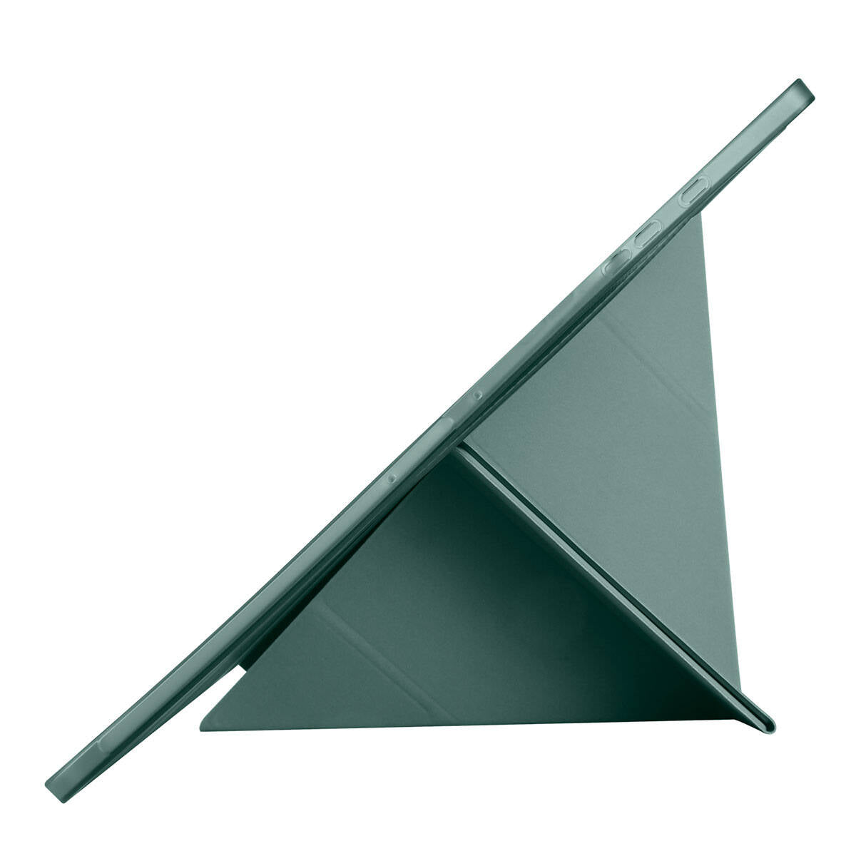 Galaxy Tab S11 Ultra SM-X930 Kılıf Zore Tri Folding Kalem Bölmeli Standlı Kılıf Koyu Yeşil