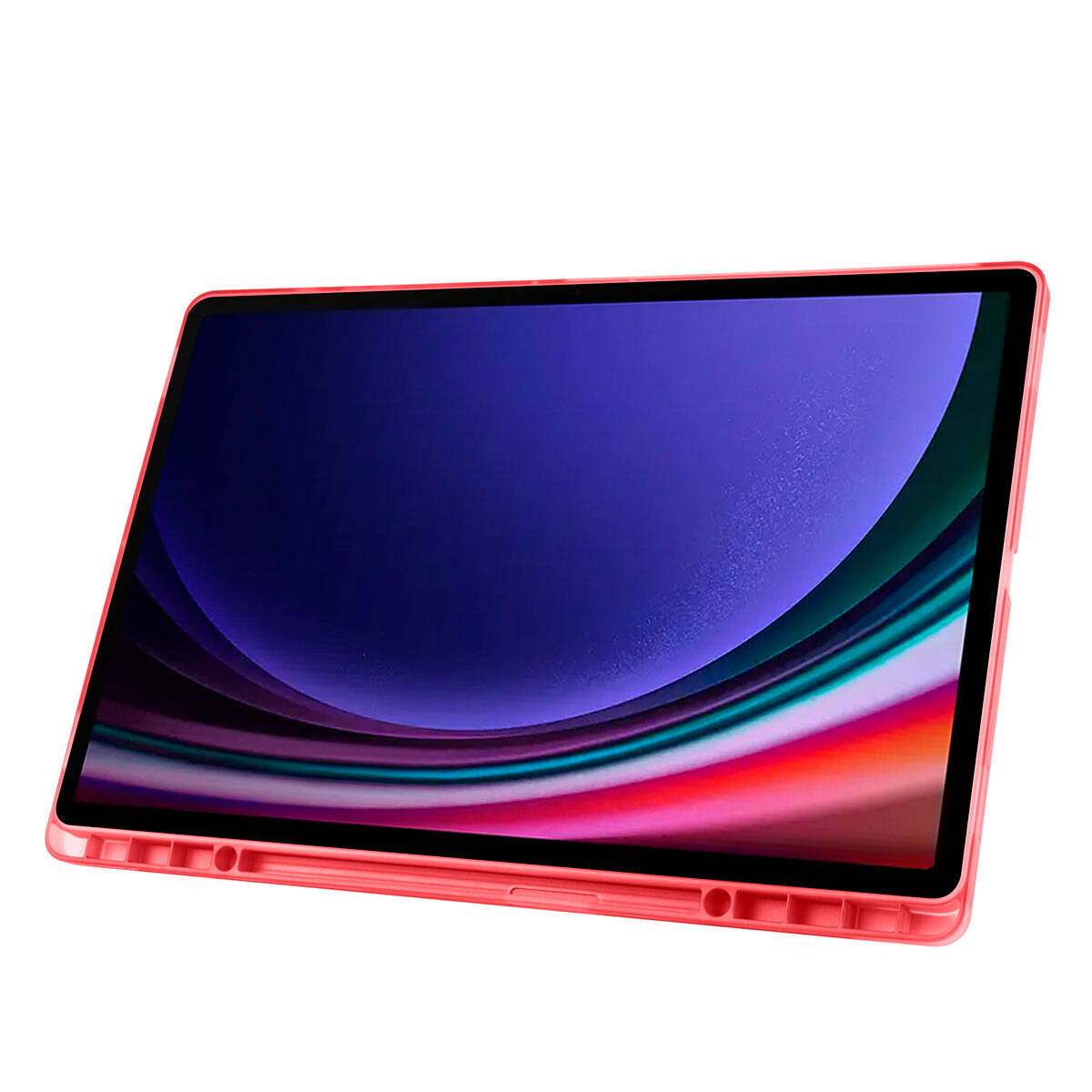 Galaxy Tab S11 Ultra SM-X930 Kılıf Zore Tri Folding Kalem Bölmeli Standlı Kılıf Mor