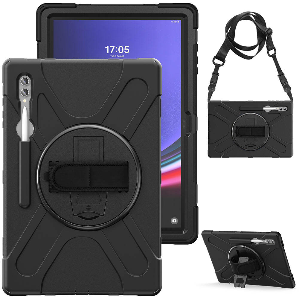 Galaxy Tab S11 Ultra SM-X930 Zore Defender Tablet Silikon Siyah