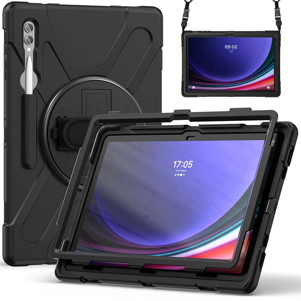 Galaxy Tab S11 Ultra SM-X930 Zore Defender Tablet Silikon Siyah